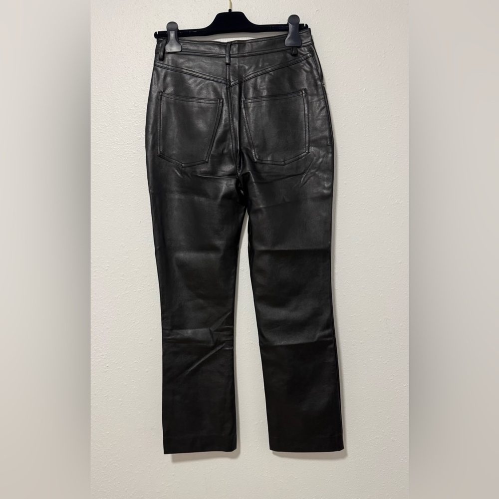 Steve Madden Vegan Leather Pants in Black NWT - Picture 2 of 13